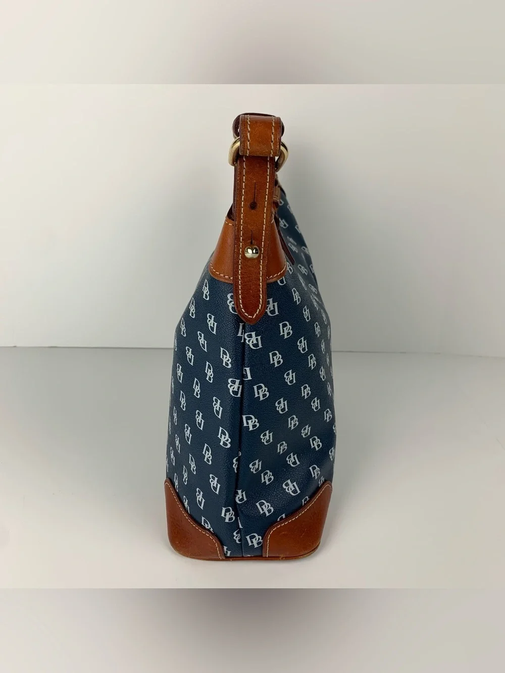 Dooney & Bourke Gretta Hobo Navy Blue Medium Shoulder Bag Purse
